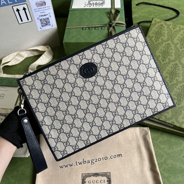 gucci專櫃新款手拿包 古馳經典的馬銜扣Monogram卡包 jcp1850