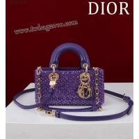 Dior专柜新款迪奥顶级原单超迷你刺绣珠片lady d-joy-micro djfk1050