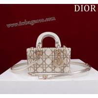 Dior专柜新款迪奥顶级原单超迷你刺绣珠片lady d-joy-micro djfk1053