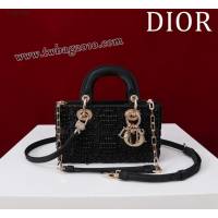 Dior专柜新款迪奥顶级原单超迷你刺绣珠片lady d-joy-micro djfk1056