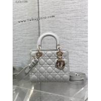 Dior专柜新款迪奥顶级原单原厂皮Lady戴妃四格系列女包 djfk1109