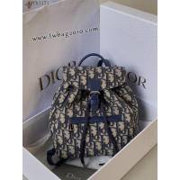 Dior专柜新款迪奥顶级原单老花蓝超迷你双肩包 djfk1171