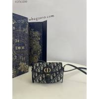 Dior专柜新款迪奥顶级原单迷你蓝布Bobby East-West秋冬系列小挎包 djfk1200
