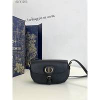 Dior专柜新款迪奥顶级原单中号蓝布Bobby East-West秋冬系列小挎包 djfk1203