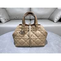 Dior专柜新款迪奥中号Toujours手袋牛皮超大藤格纹休闲女包 djfk1237