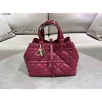 Dior专柜新款迪奥中号Toujours手袋牛皮超大藤格纹休闲女包 djfk1245
