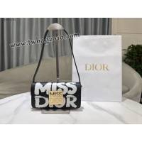 Dior专柜2024新款迪奥高仿原单Miss Dior翻盖手袋小牛皮肩背包 djfk1253