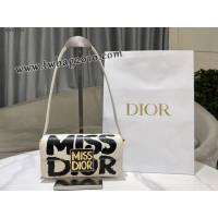 Dior专柜2024新款迪奥高仿原单Miss Dior翻盖手袋小牛皮肩背包 djfk1254