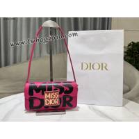 Dior专柜2024新款迪奥高仿原单Miss Dior翻盖手袋小牛皮肩背包 djfk1255