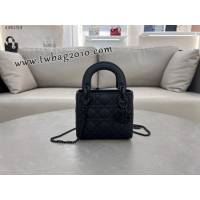 Dior专柜新款Lady女包迪奥高仿原单三格磨砂Lady手提包 djfk1314