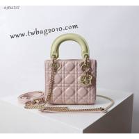 Dior专柜新款Lady女包迪奥高仿原单Lady Dior手袋三格手提肩背斜挎女包 djfk1347
