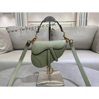 Dior专柜经典马鞍包迪奥高仿原单绿色小号马鞍包腋下肩背包 djfk1630