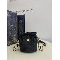 Dior专柜新款迪奥高仿原单黑色Miss caro系列福袋水桶包 djfk1688