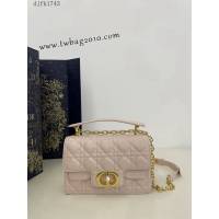 Dior专柜新款迪奥高仿原单中号胭脂粉Jolie系列珍珠链条包 djfk1743