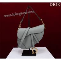 Dior专柜新款迪奥高仿原单长肩带大小号牛皮马鞍包手拎斜挎包 djfk1789