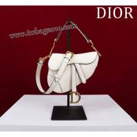 Dior专柜新款迪奥高仿原单长肩带大小号牛皮马鞍包手拎斜挎包 djfk1808
