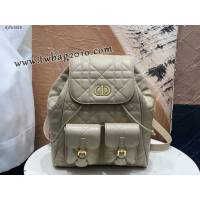 Dior专柜2025早春新款迪奥高仿原单大号Caro双肩背包女士后背包 djfk1819