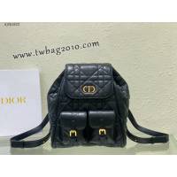 Dior专柜2025早春新款迪奥高仿原单大号Caro双肩背包女士后背包 djfk1823