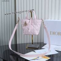 Dior专柜2025新款原厂皮手提包迪奥高仿原单粉色迷你toujours竖版手袋 djfk1841