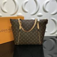 lv路易威登專櫃2022新款TOTALLY中號手袋 lv老花頂級原單女士肩背包 M56689 N51263 ydh4973