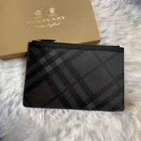 Burberry專門店新款男士專櫃最新手拿包 巴寶莉格紋拉鏈收納袋手包 yxb1120