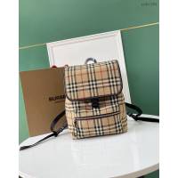 Burberry專門店新款雙肩包 巴寶莉經典格紋男女款後背包 yxb1194