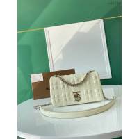 Burberry專門店新款羊皮小號TB蘿拉包 巴寶莉羔羊皮單肩斜挎女包 yxb1209