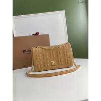Burberry專門店新款大號羊皮TB蘿拉包 巴寶莉鏈條單肩斜挎女包 yxb1255