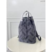Burberry專門店新款雙肩包 巴寶莉皮革抽繩手提男女款後背包 yxb1259