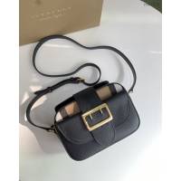 Burberry專門店新款搭扣包 巴寶莉粒紋皮革單肩斜挎女包 yxb1275