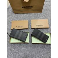 Burberry專門店新款男士長款西裝夾 巴寶莉長款對折錢包 yxb1278