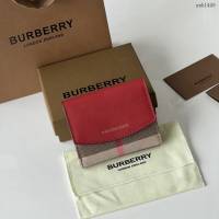 Burberry專門店新款女士短夾錢包 巴寶莉拼色翻蓋短錢包 yxb1449