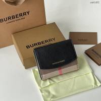 Burberry專門店新款女士短夾錢包 巴寶莉拼色翻蓋短錢包 yxb1452