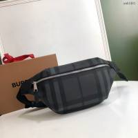 Burberry專門店新款男士腰包 巴寶莉London格紋腰包胸包挎包 yxb1461