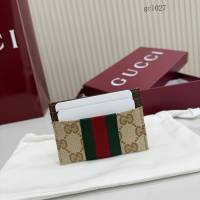 Gucci專櫃2026新款紅綠織帶卡夾名片夾 古馳老花男女卡套卡包 867384  gc1027