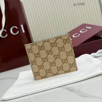 Gucci專櫃經典老花對折短款錢包 古馳Essence雙折男女錢包錢夾 876390  gc1048