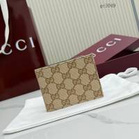 Gucci專櫃經典老花對折短款錢包 古馳Essence雙折男女錢包錢夾 A003OQ  gc1049
