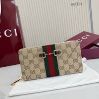 Gucci專櫃雙G經典印花織帶長款男士錢包 古馳Essence系列全拉鏈零錢袋 867124  gc1144
