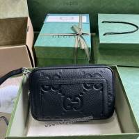 gucci專櫃2024新款原廠皮手包 古馳GG印花壓紋手拿包 jcp1871