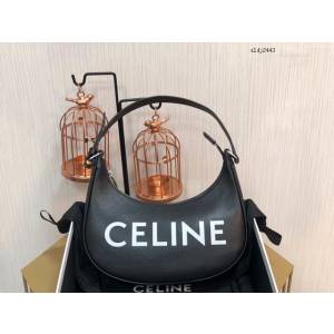 Celine專櫃2023新款印花AVA柔軟牛皮革手袋 賽琳AVA腋下包肩背手提女包 sldj2443