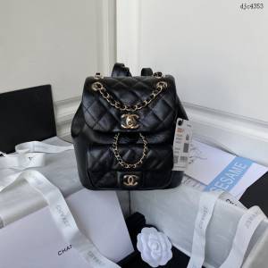Chanel專櫃新款女士小背包 AS2908油蠟牛皮 香奈兒22早春新款DUMA雙肩小背包 djc4353