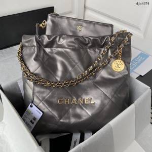 Chanel專櫃新款鏈條肩背包 香奈兒2022S春夏火爆22 bag毛呢購物袋 AS3267 djc4374