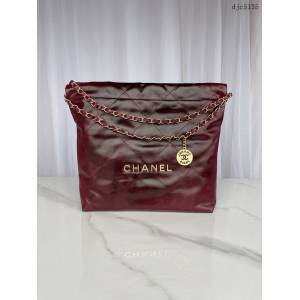 Chanel專櫃新款22bag AS3260 香奈兒原單牛皮鏈條肩背女包 djc5135