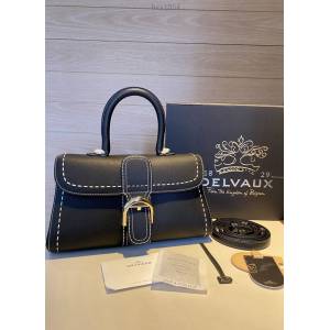 Delvaux專櫃經典款brillant手提包 德爾沃togo皮手縫蠟線大號女包 bxs1054