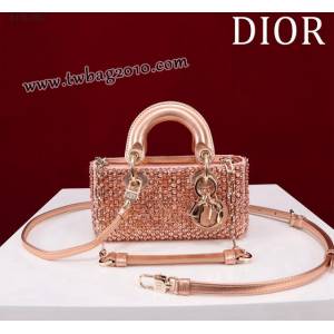 Dior专柜新款迪奥顶级原单超迷你刺绣珠片lady d-joy-micro djfk1052
