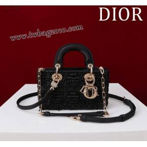 Dior专柜新款迪奥顶级原单超迷你刺绣珠片lady d-joy-micro djfk1056