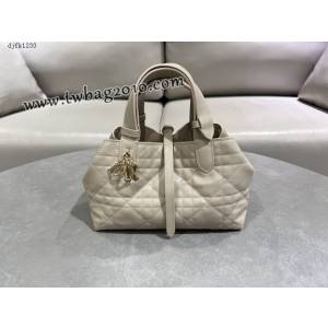 Dior专柜新款迪奥小号Toujours手袋牛皮超大藤格纹休闲女包 djfk1233