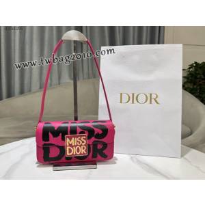 Dior专柜2024新款迪奥高仿原单Miss Dior翻盖手袋小牛皮肩背包 djfk1255