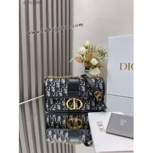Dior专柜新款迪奥高仿原单蒙田30老花链条款肩背斜挎包 djfk1269