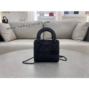 Dior专柜新款Lady女包迪奥高仿原单三格磨砂Lady手提包 djfk1314